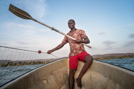 Fisherman in Kenya